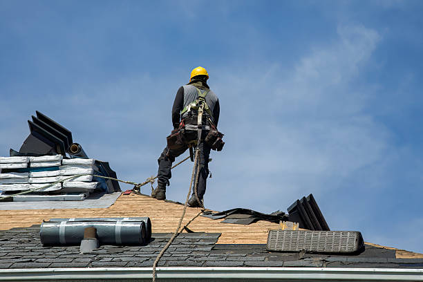 Professional Roof Replacement technician working in Ursa, IL